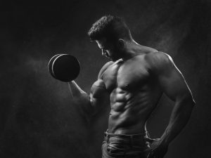 bodybuilder lifting barbell